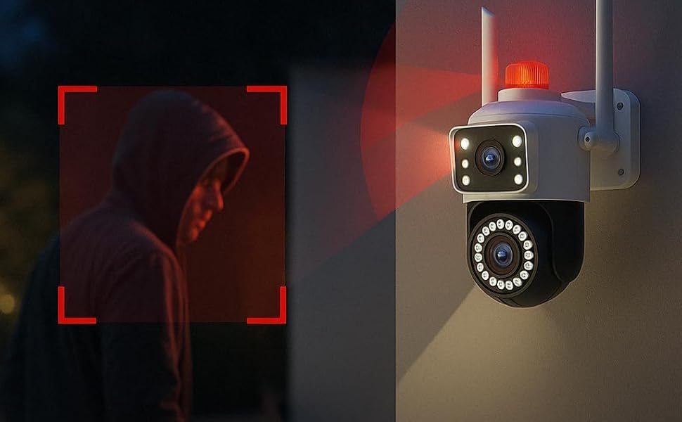 Câmera De Segurança Wi-Fi; Câmera 360° Com Visão Noturna